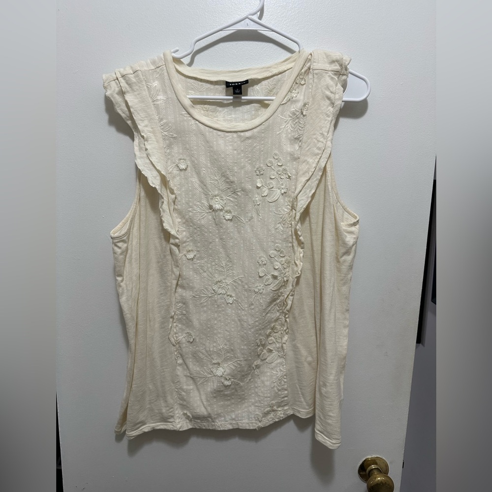 EUC Torrid 3-D floral tank top